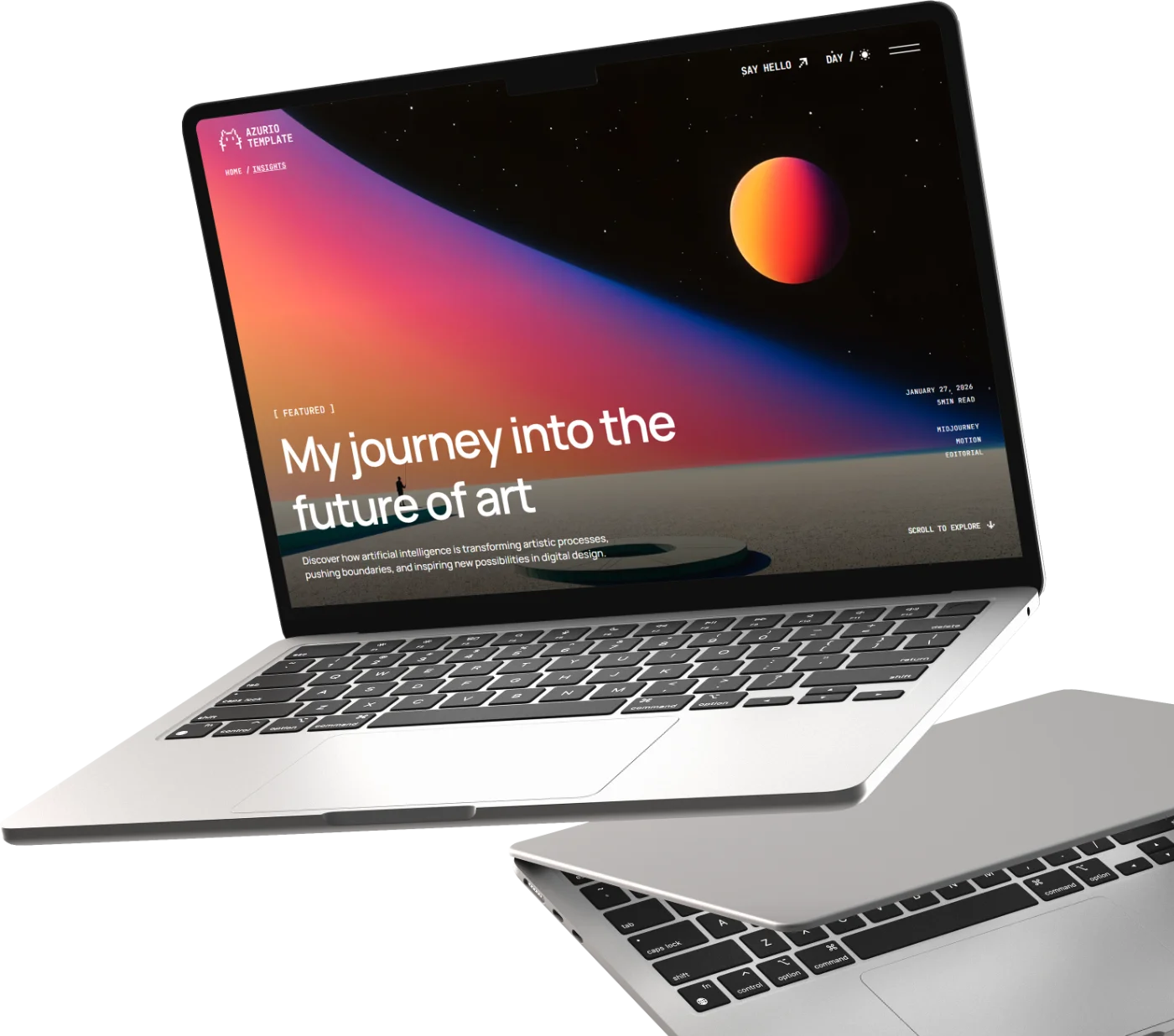 Azurio Template Sample Image