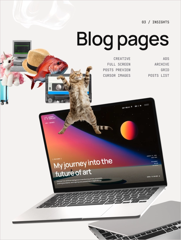 Azurio - Digital Agency & Personal Portfolio HTML Template