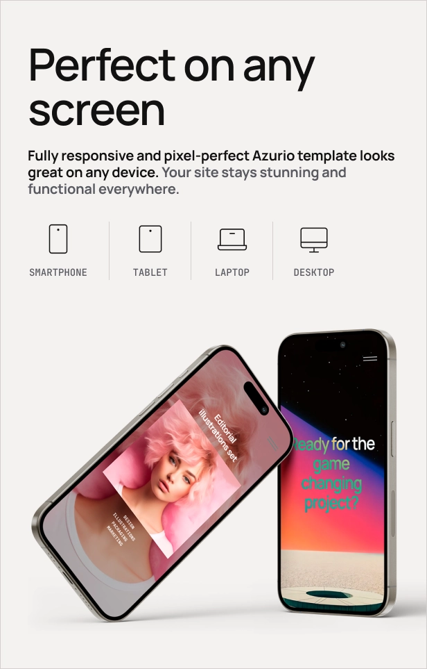 Azurio - Digital Agency & Personal Portfolio HTML Template