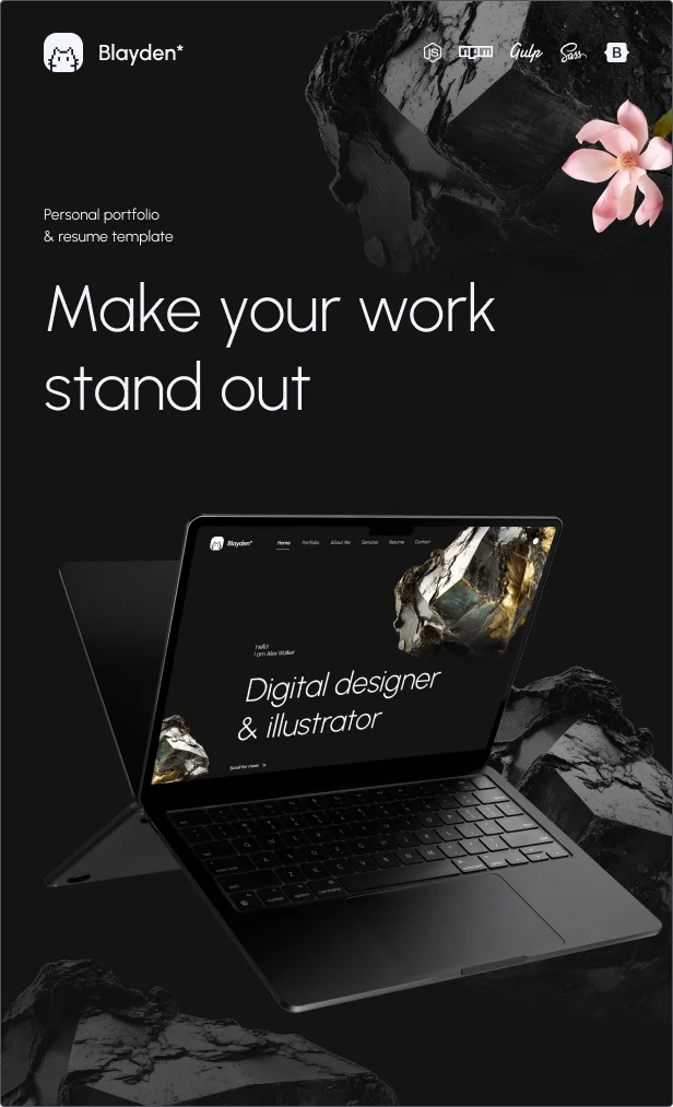 Blayden - Personal Portfolio & Resume HTML Template