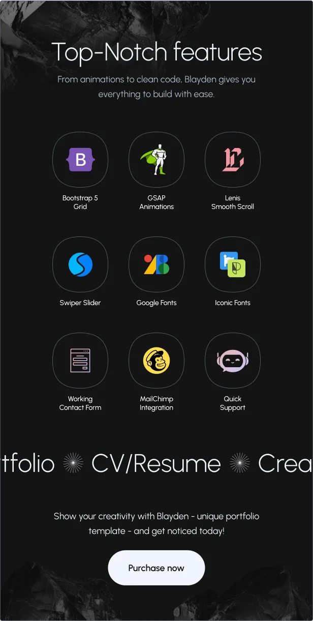 Blayden - Personal Portfolio & Resume HTML Template