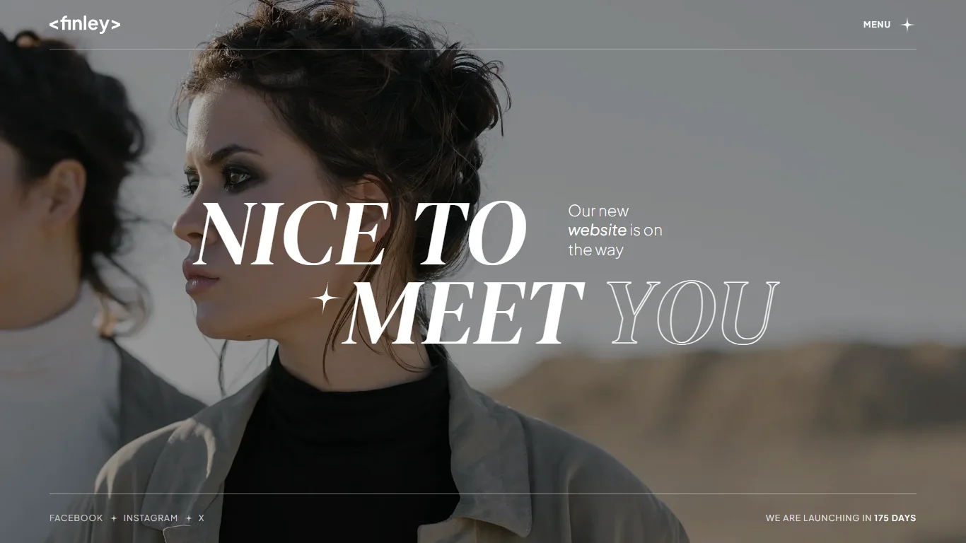 Finley Coming Soon Template Preview Screen