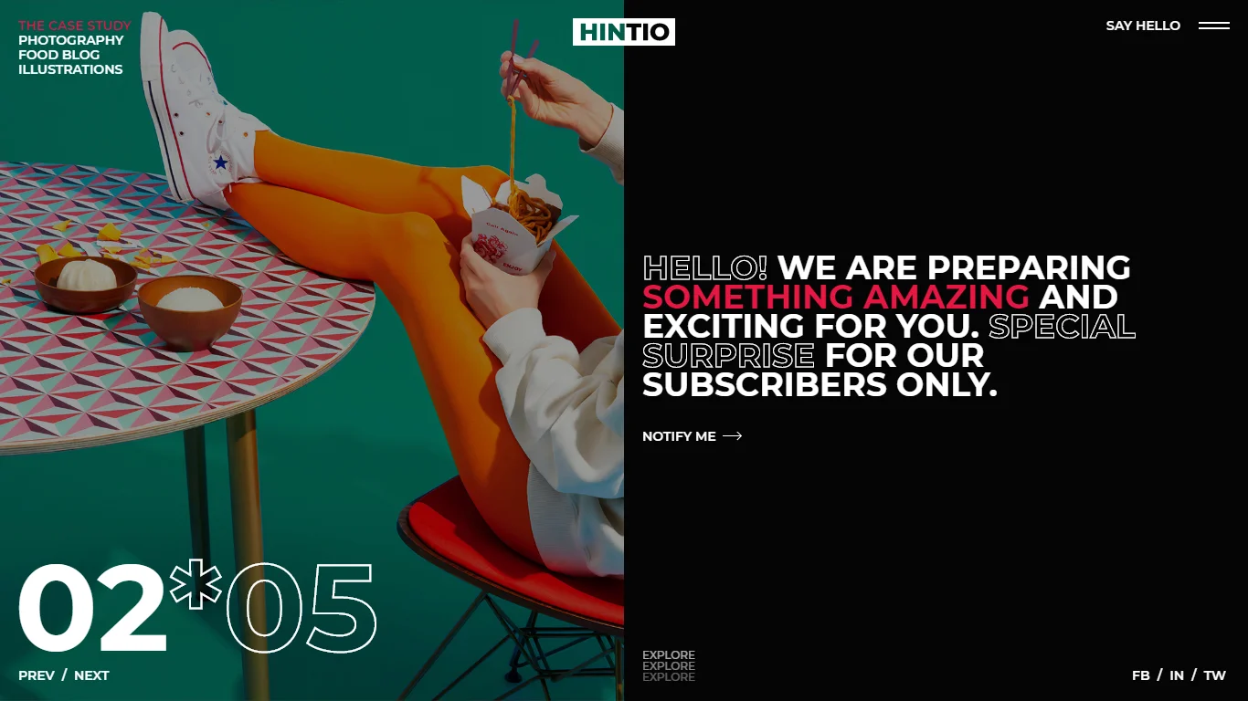 Hintio Coming Soon Template Preview Screen