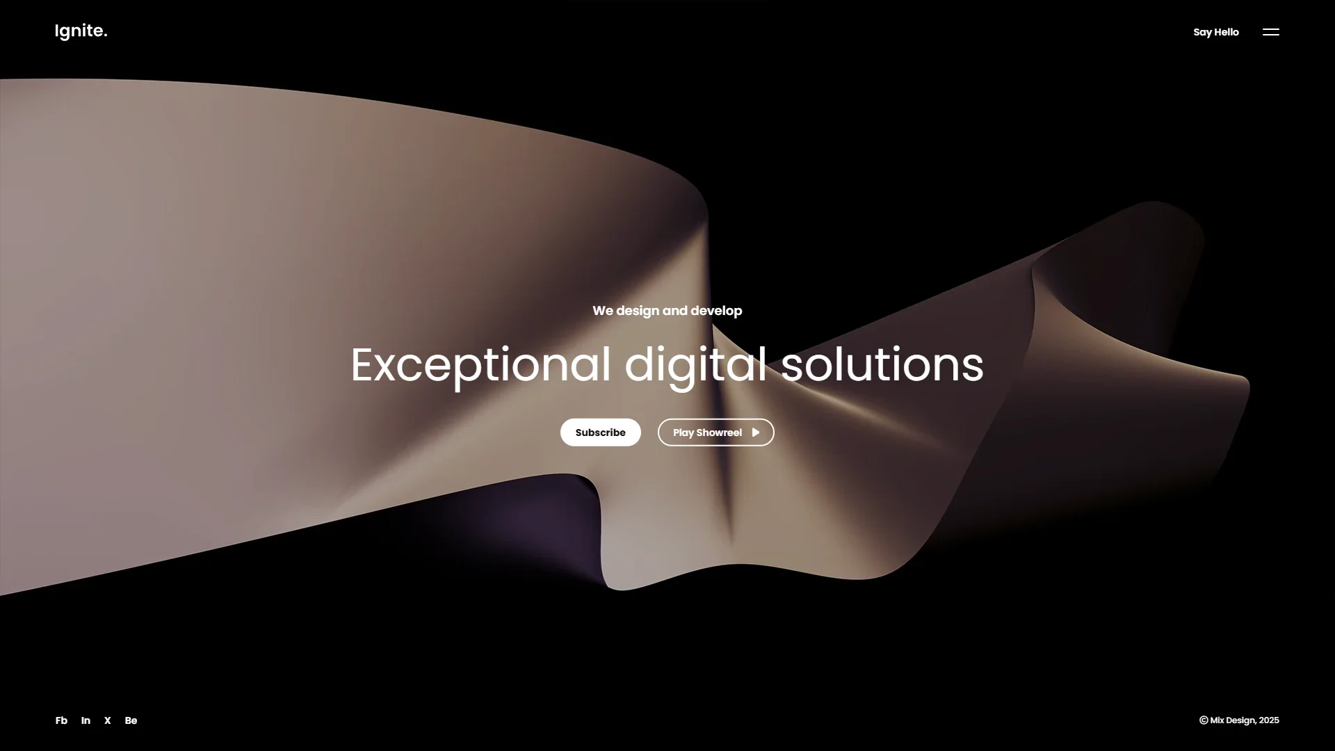 Ignite Coming Soon Template Preview Screen