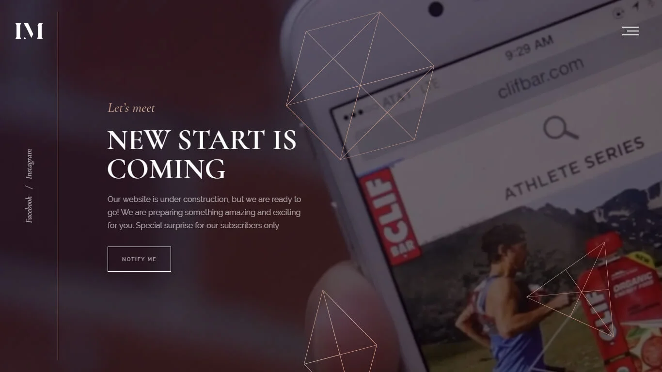 Imbue Coming Soon Template Preview Screen