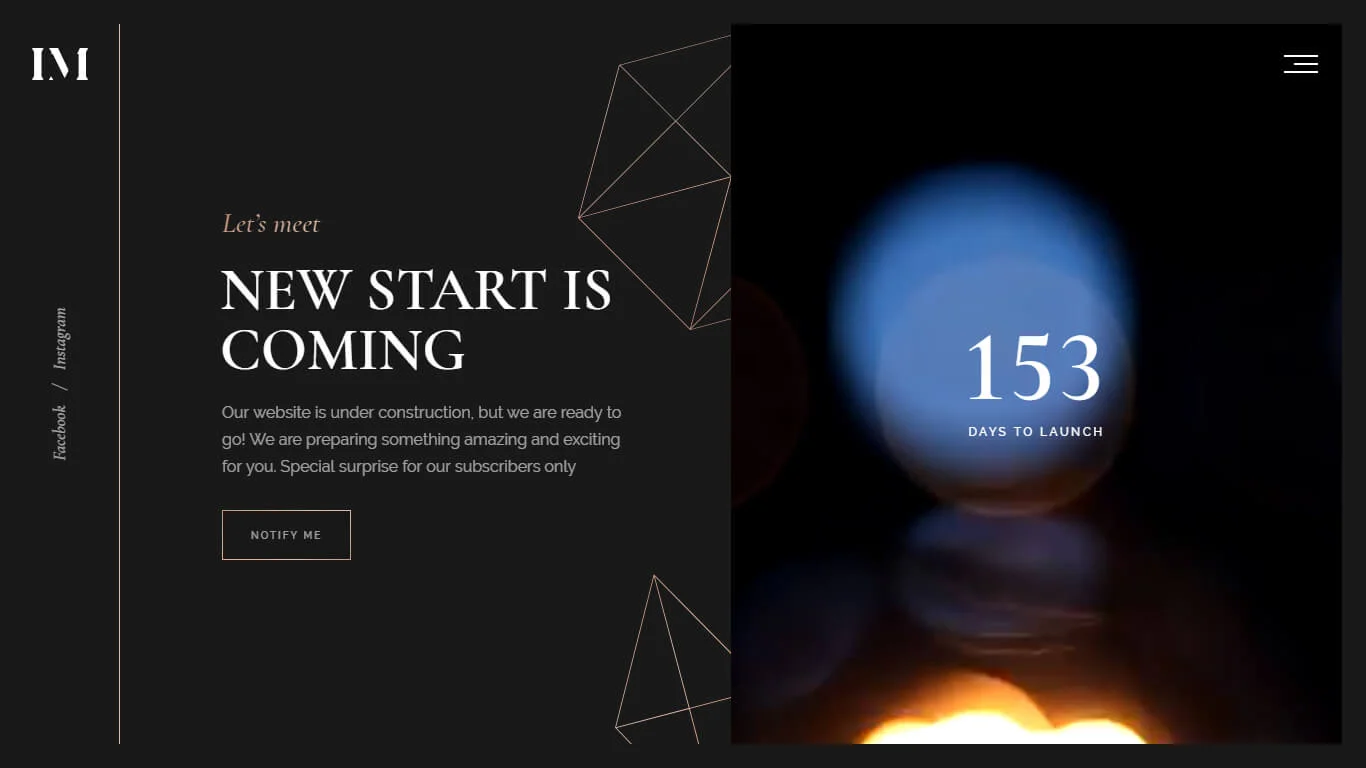 Imbue Coming Soon Template Preview Screen