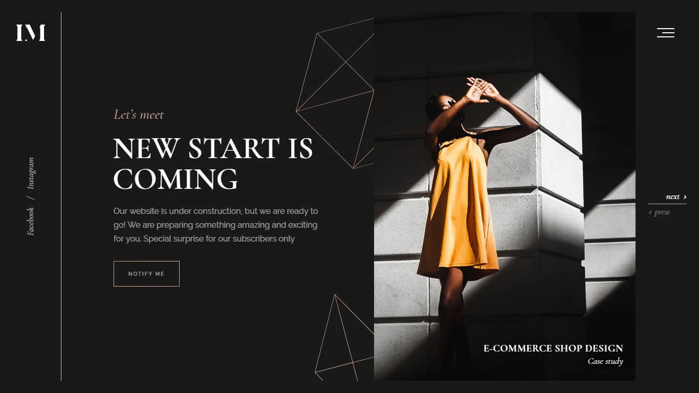 Imbue Coming Soon Template Preview Screen