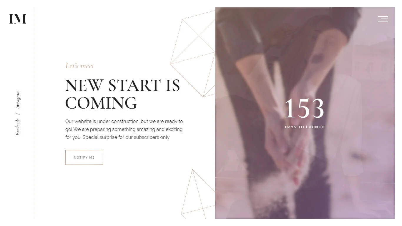 Imbue Coming Soon Template Preview Screen