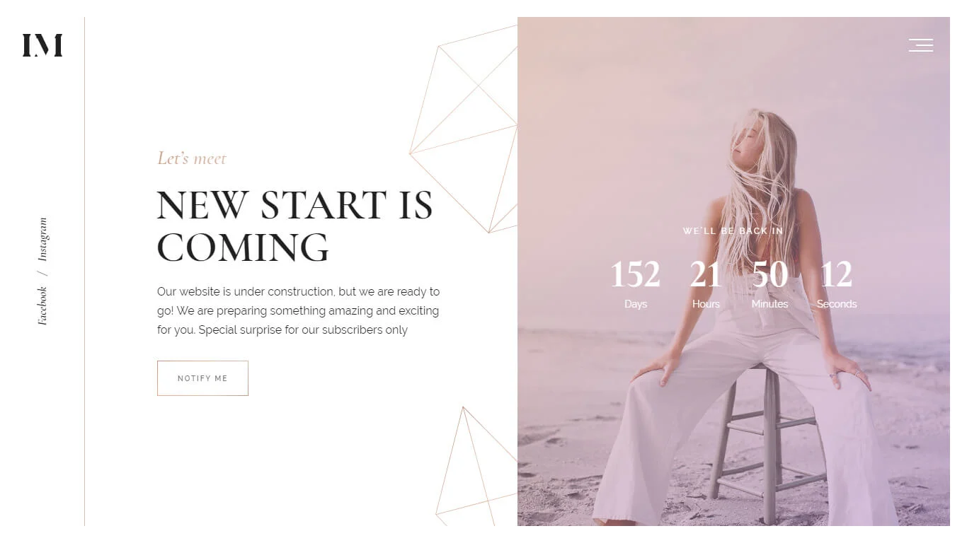 Imbue Coming Soon Template Preview Screen