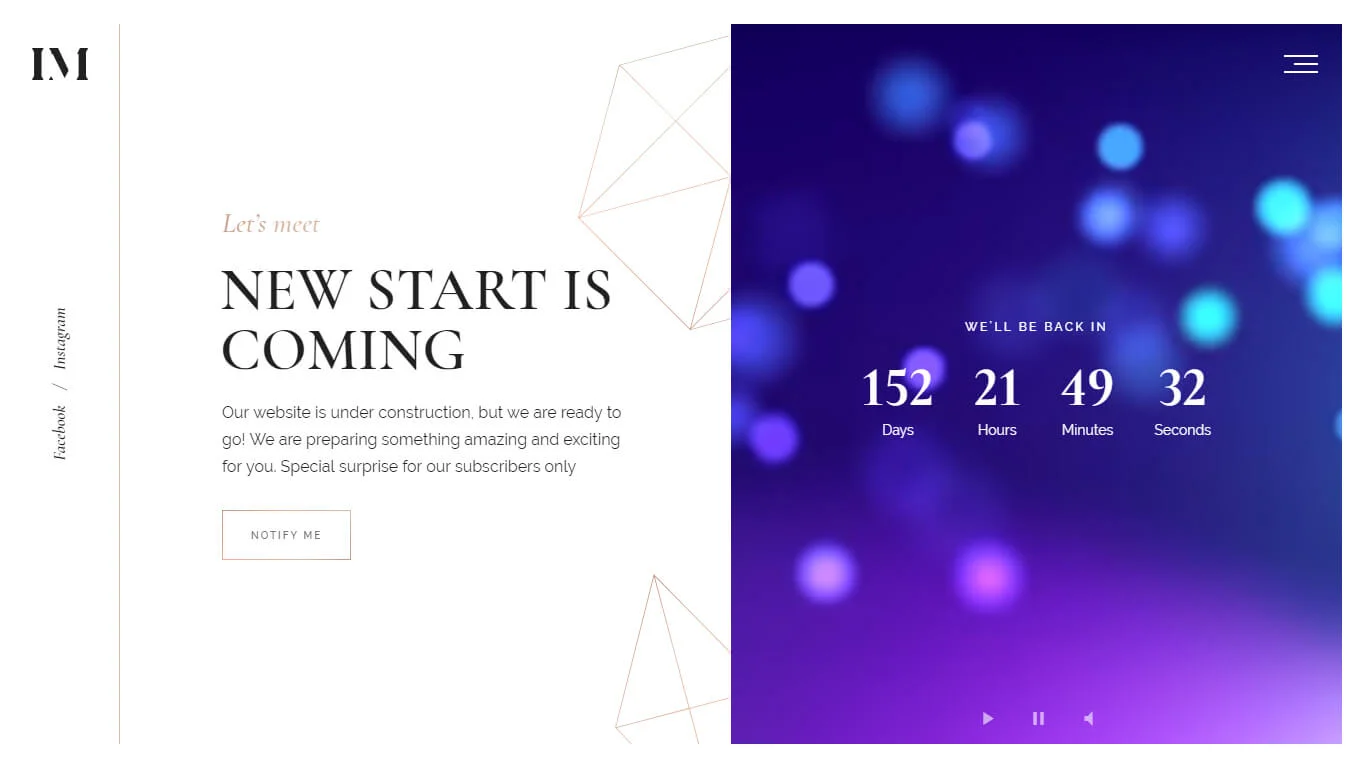 Imbue Coming Soon Template Preview Screen