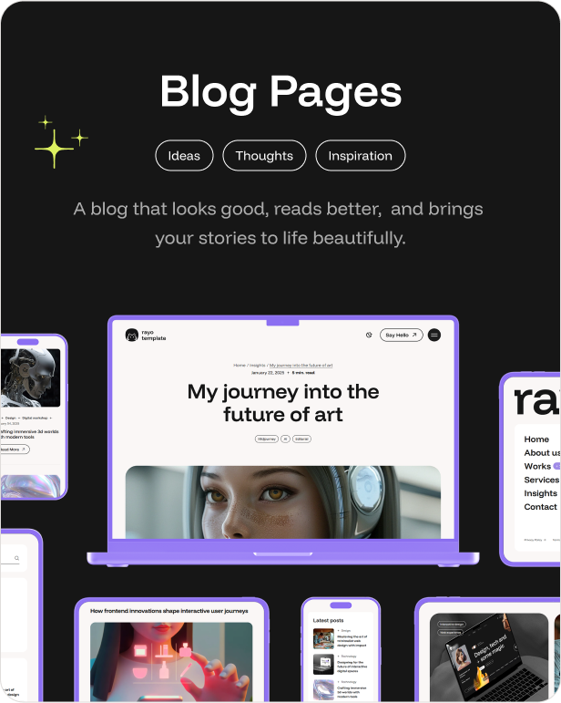 Rayo - Digital Agency & Personal Portfolio HTML Template