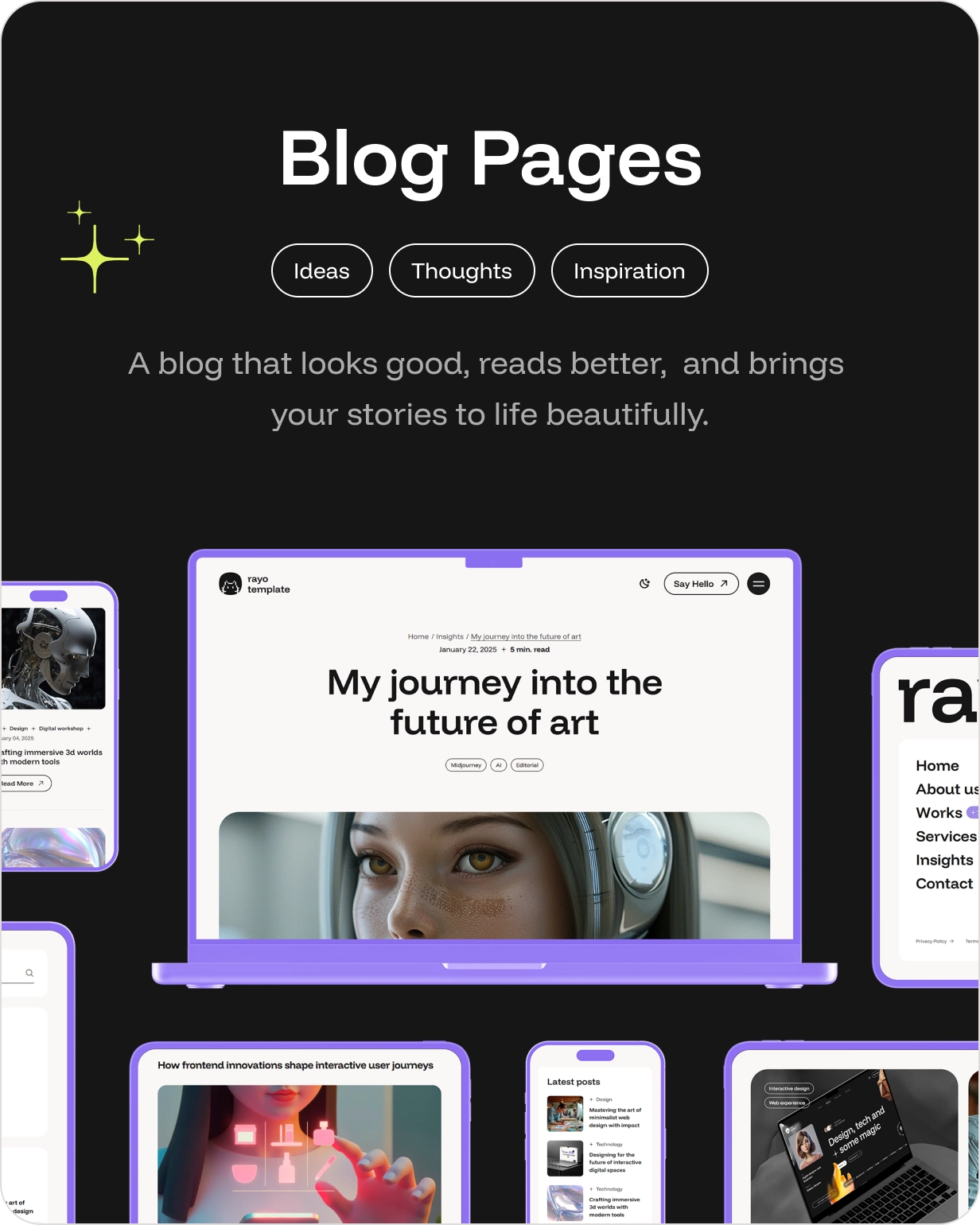 Rayo - Digital Agency & Personal Portfolio HTML Template