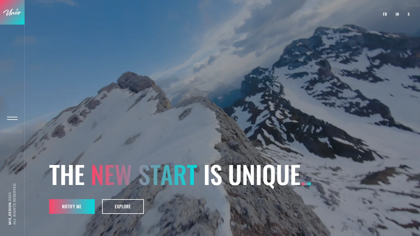 Unio Coming Soon Template Preview Screen